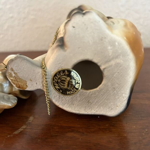 Vtg MCM Big Eyed Cocker Spaniel Dog w Leashed Puppies JAPAN Brinn's Foil Sticker - Picture 10 of 10